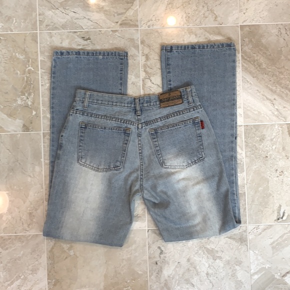 N&P distressed jeans.  Sz 28-29 US.  Bought in Italy - Euro size 42.  32” long - Picture 2 of 8